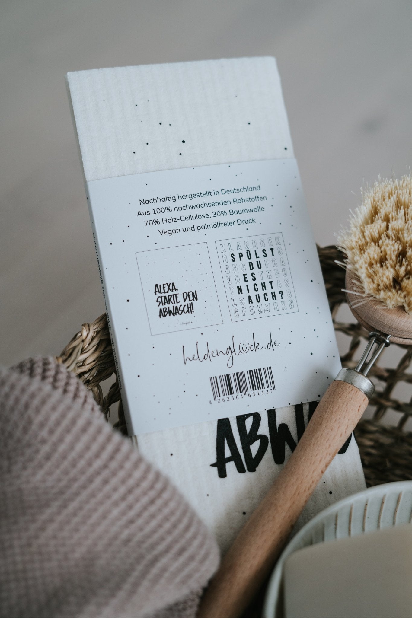 Schwammtuch · Abwasch · 3,86€ (UVP 8,90€) - Heldenglück
