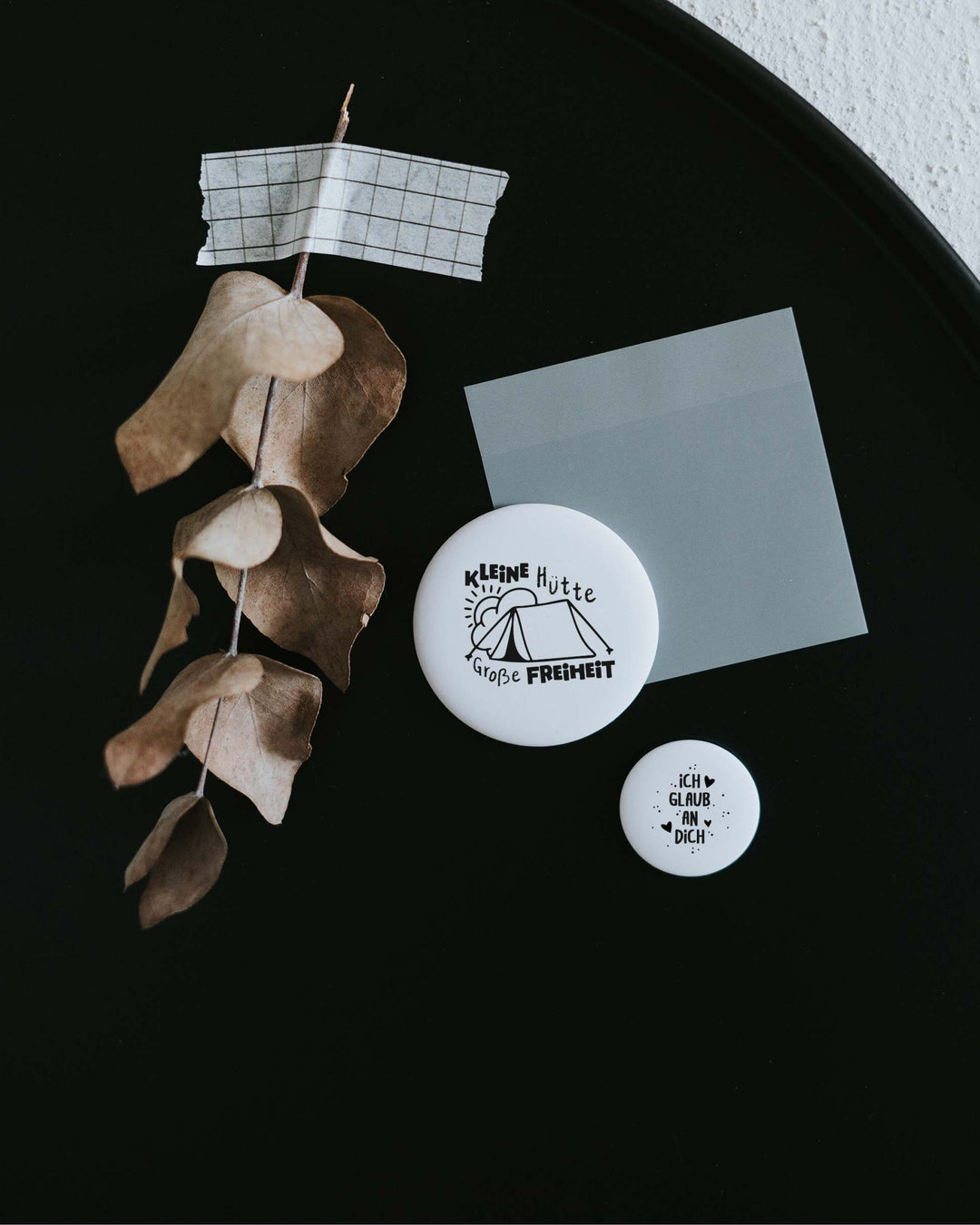 Magnet Ich glaub an dich – Kühlschrankmagnet mit bestärkendem Spruch als Geschenk