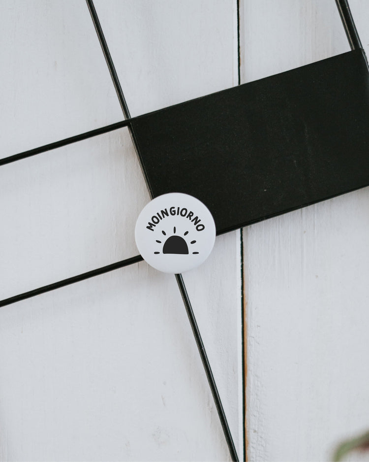 Magnet Moingiorno – Kühlschrankmagnet mit fröhlichem Morgenspruch als Geschenk