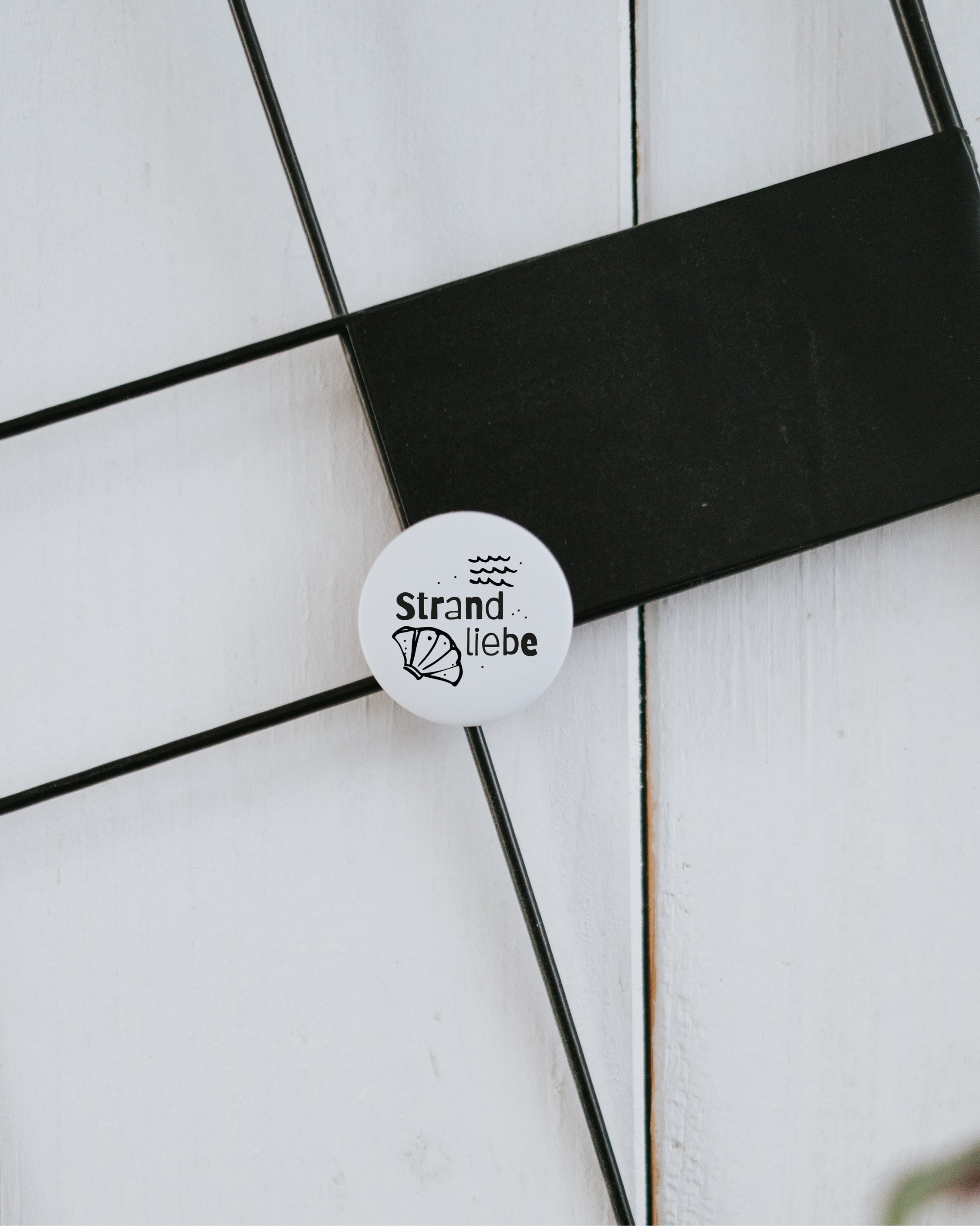Magnet Strandliebe – Kühlschrankmagnet mit maritimem Spruch als Geschenk