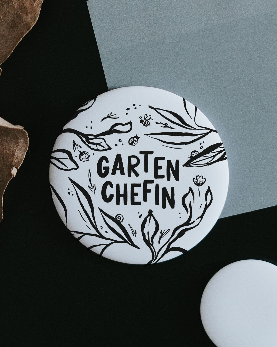 Magnet Garten Chefin – großer Kühlschrankmagnet für Gartenfreund:innen als Geschenk