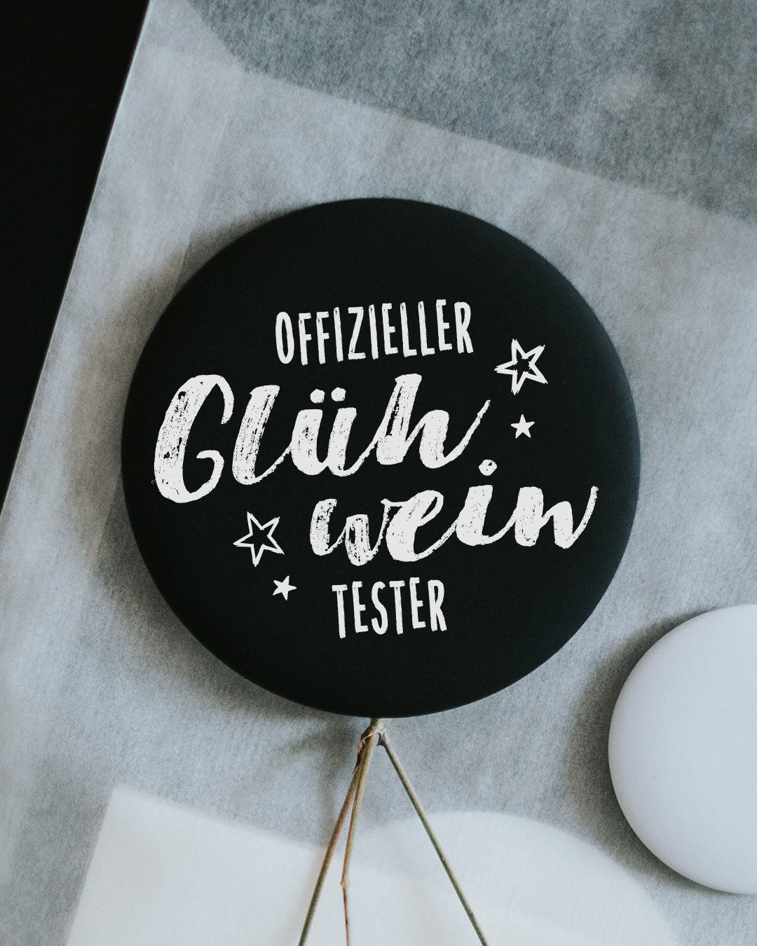 Magnet Offizieller Glühwein Tester – großer Kühlschrankmagnet zur Winterzeit