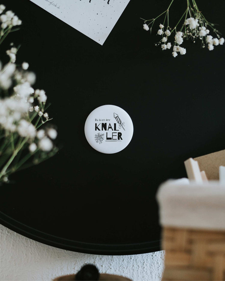 Magnet Du bist der Knaller – großer Kühlschrankmagnet mit schwungvollem Spruch als Geschenk