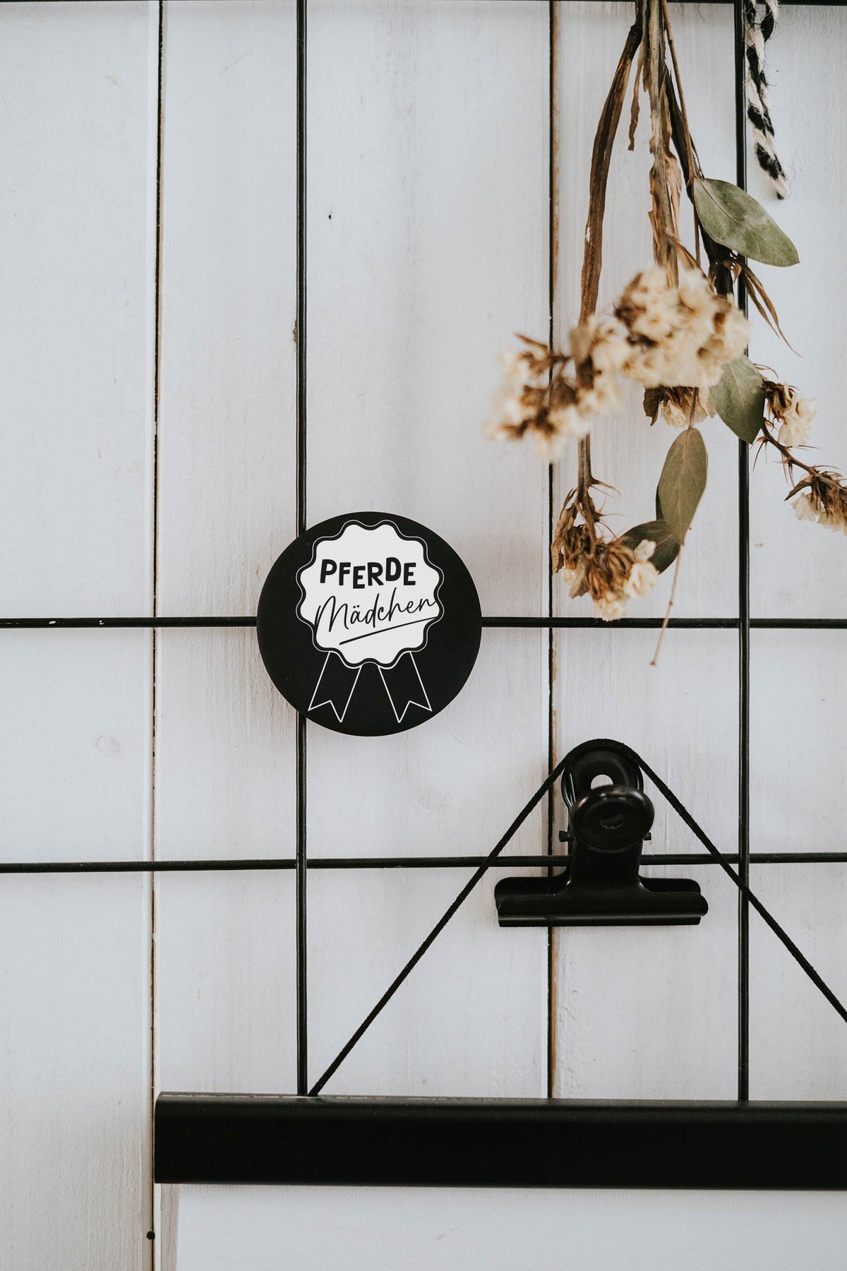 Magnet Pferde Mädchen – großer Kühlschrankmagnet für Pferdefans als Geschenk