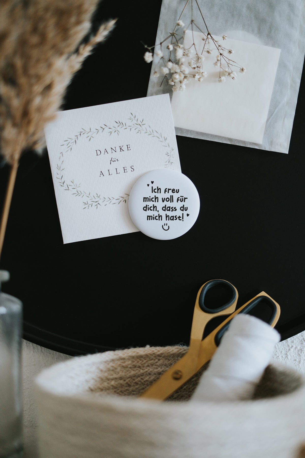 Magnet Ich freu mich voll für dich dass du mich hast – großer Kühlschrankmagnet als Geschenk