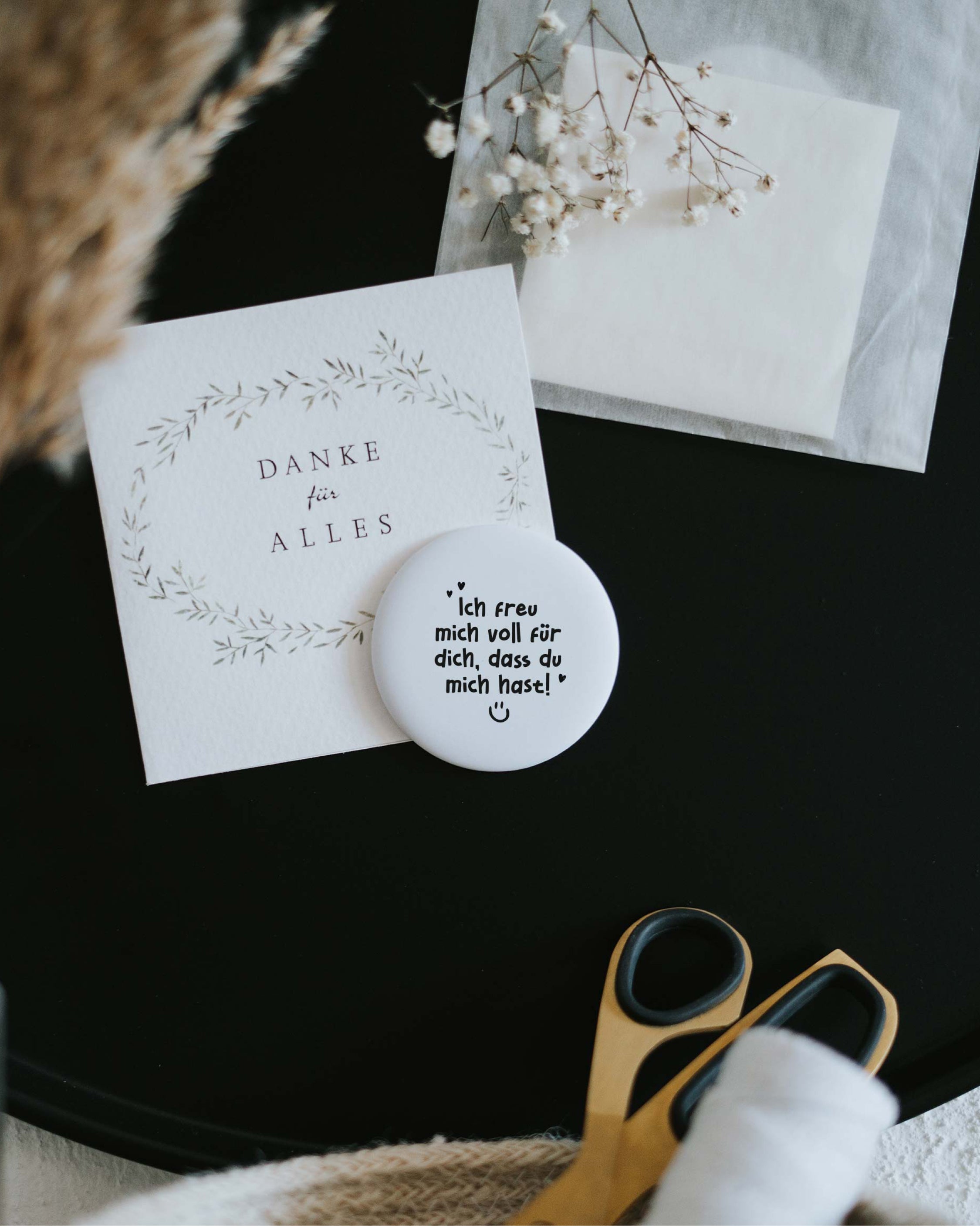 Magnet Ich freu mich voll für dich dass du mich hast – großer Kühlschrankmagnet als Geschenk