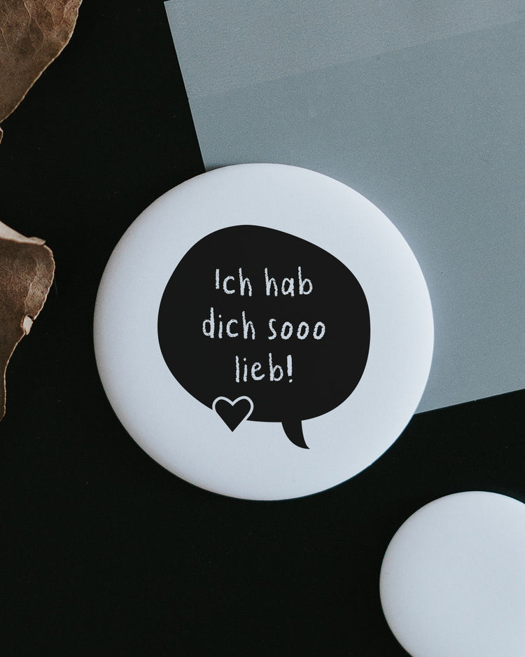 Magnet Ich hab dich sooo lieb – großer Kühlschrankmagnet als liebevolles Geschenk