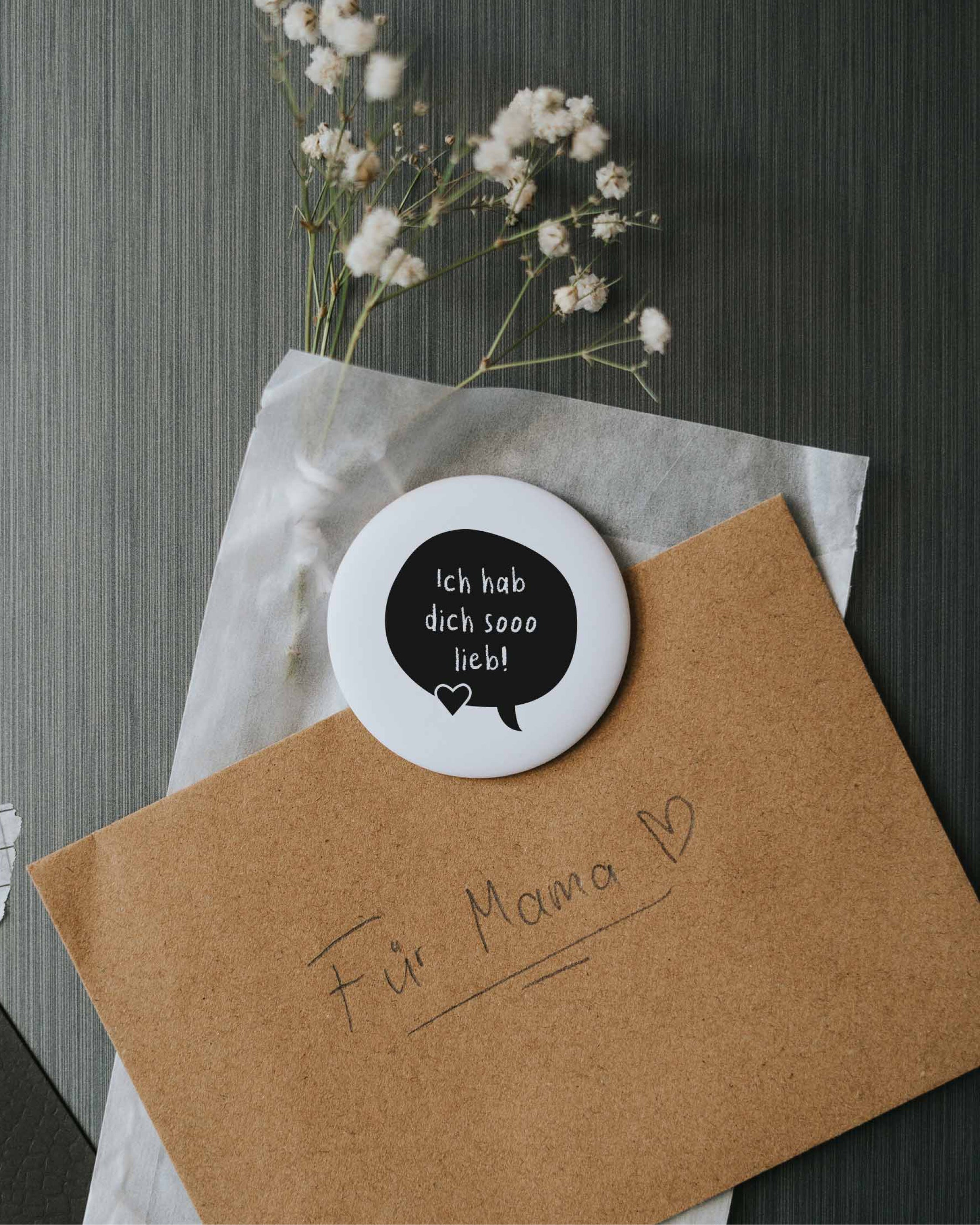 Magnet Ich hab dich sooo lieb – großer Kühlschrankmagnet als liebevolles Geschenk