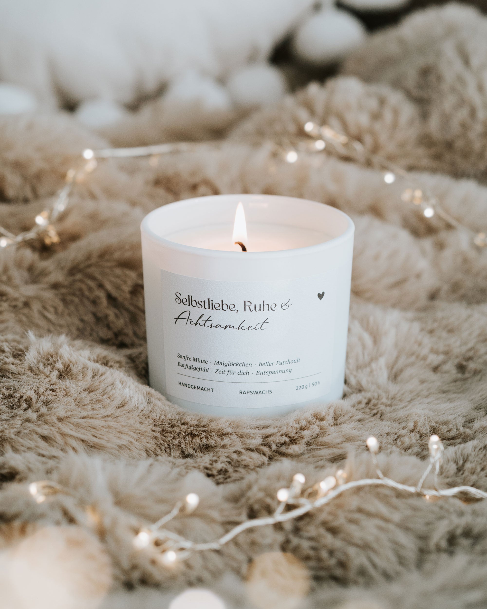 Duftkerze Selbstliebe, Ruhe & Achtsamkeit – für achtsame Pausen und sanfte Balance