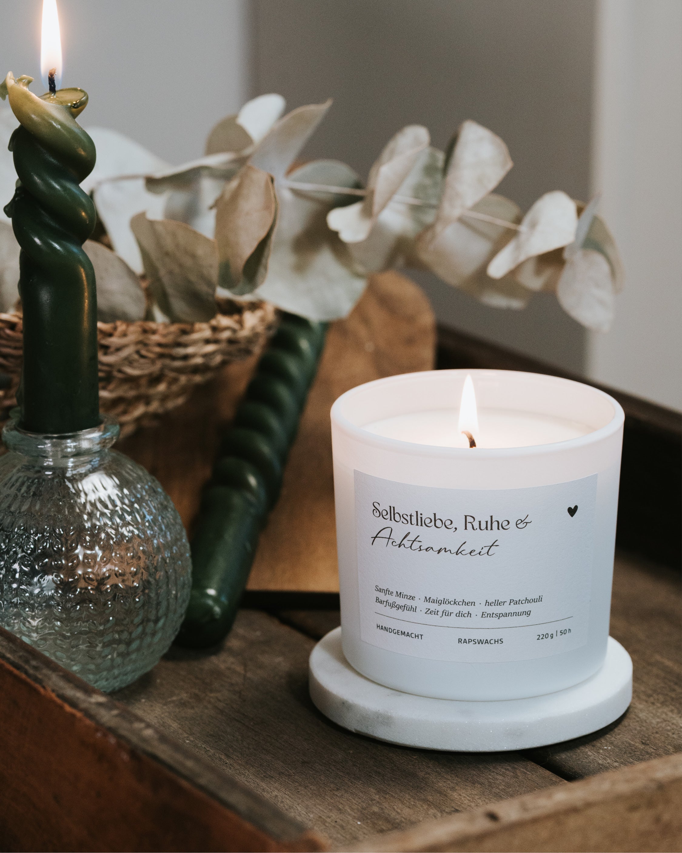 Duftkerze mit sanftem Duft – liebevolles Geschenk für innere Ruhe und Gleichgewicht