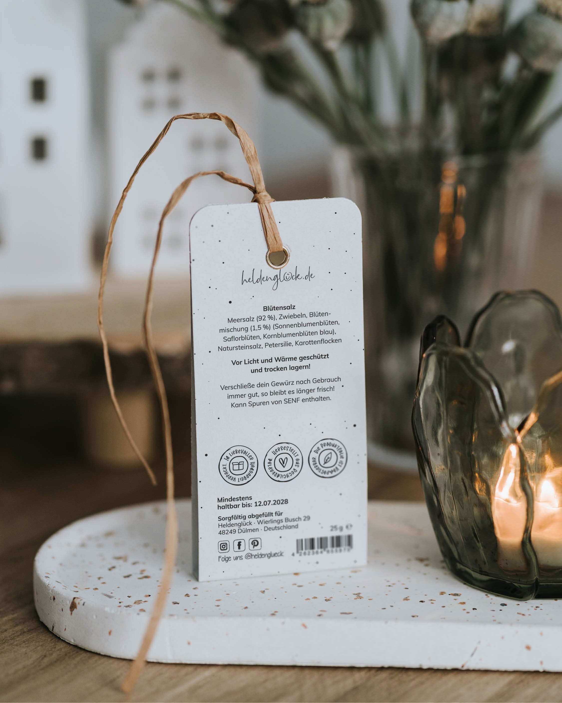 Oster-Geschenkanhänger mit Salz, lokal produziert in Österreich