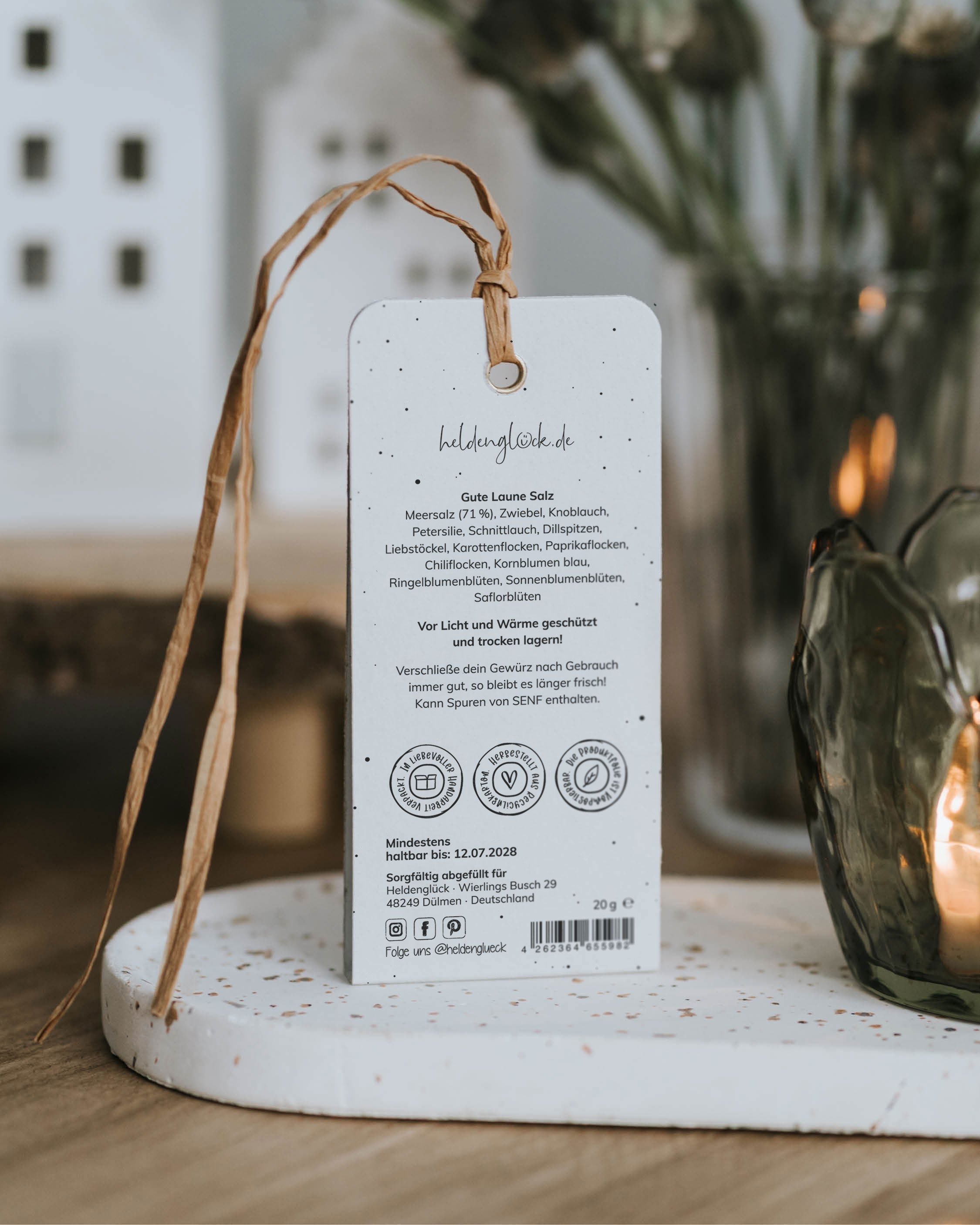 Oster-Geschenkanhänger mit Salz, handgemacht und produziert in Österreich