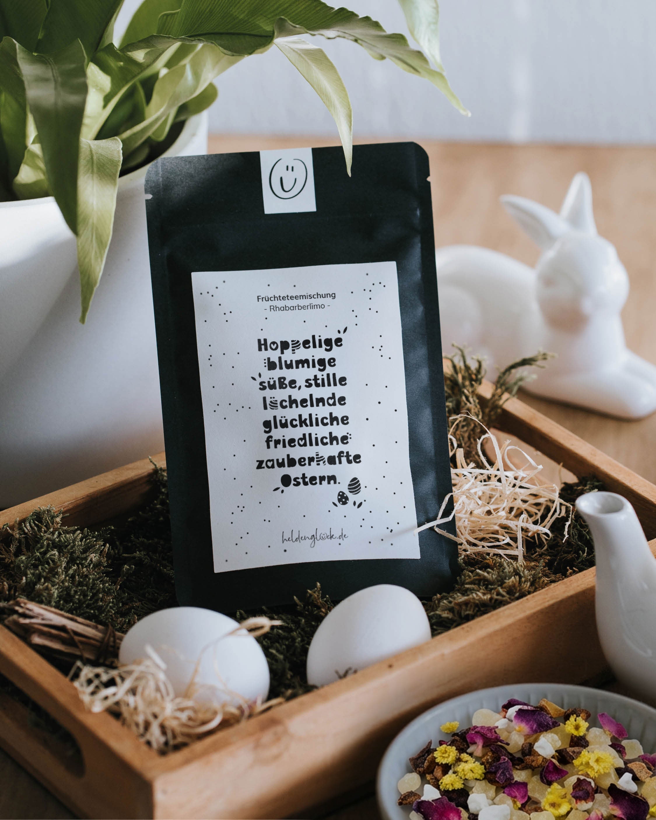 Früchtetee „Hoppelige Ostern“ – spritzige Geschenkidee voller guter Wünsche