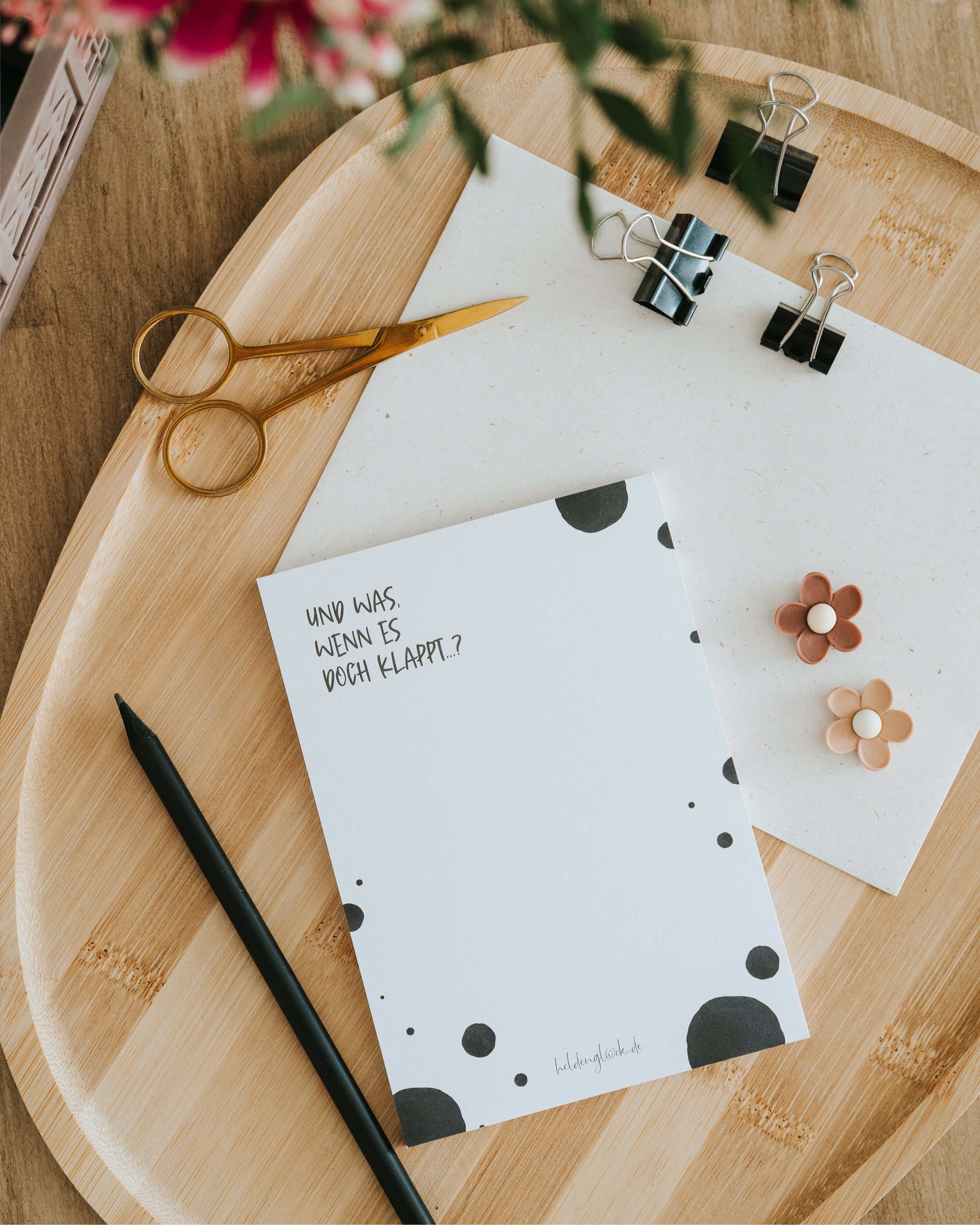 Ein kleines Geschenk für Frauen, die gerade vor neuen Herausforderungen stehen und einen sanften Schubs brauchen.