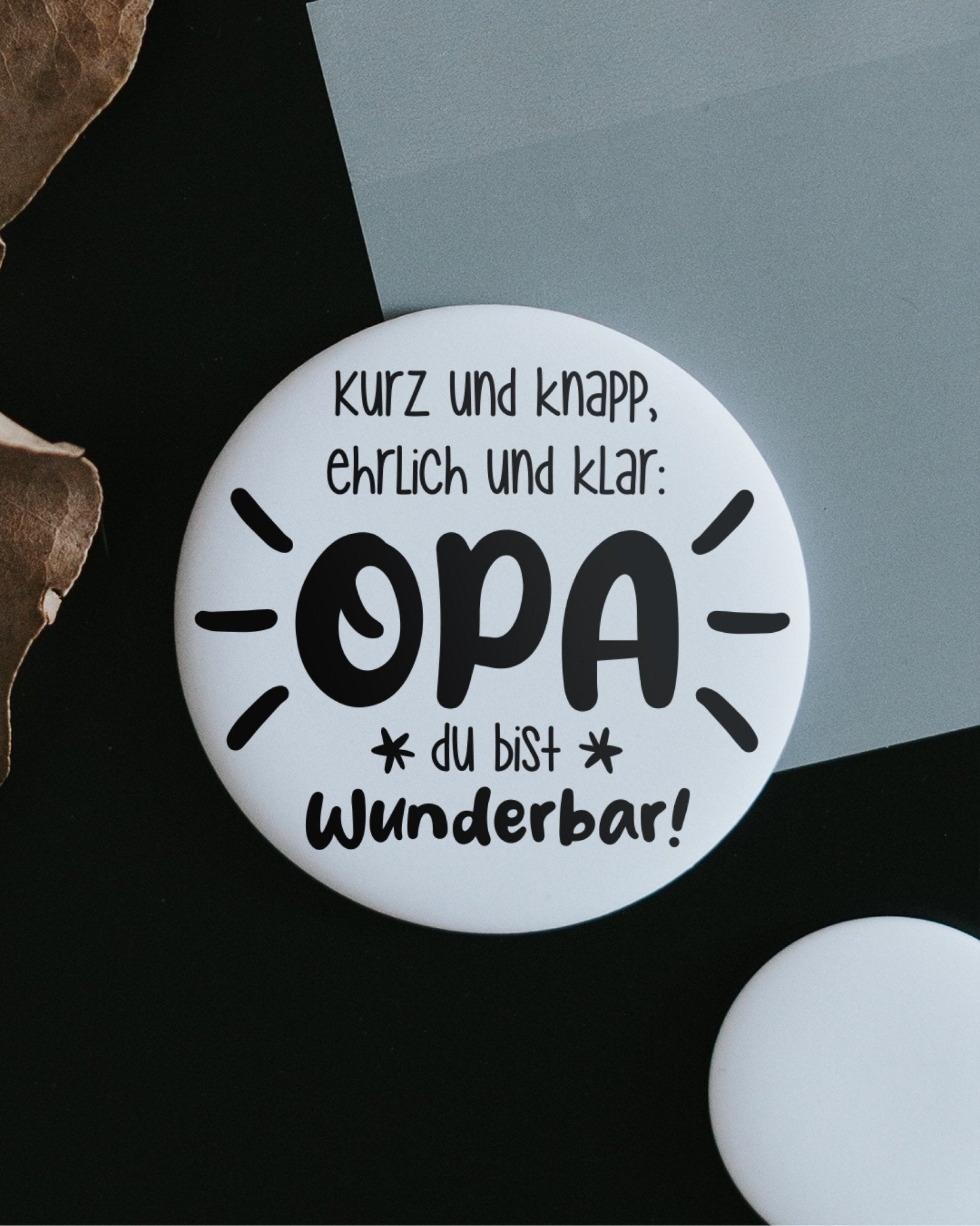 Magnet · Opa ist wunderbar · groß - B2B Heldenglück