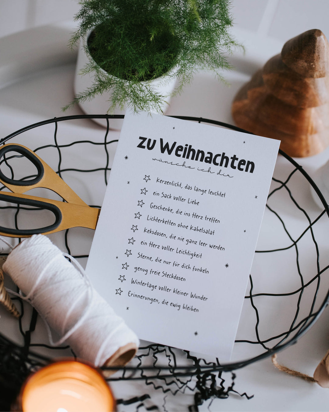 Postkarte · Weihnachtswünsche