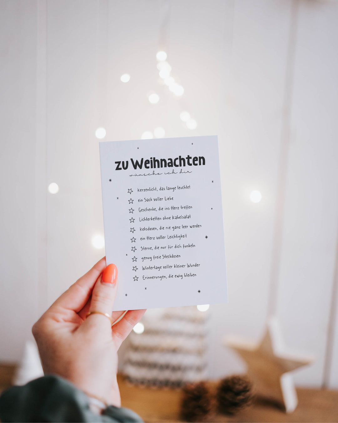 Postkarte · Weihnachtswünsche