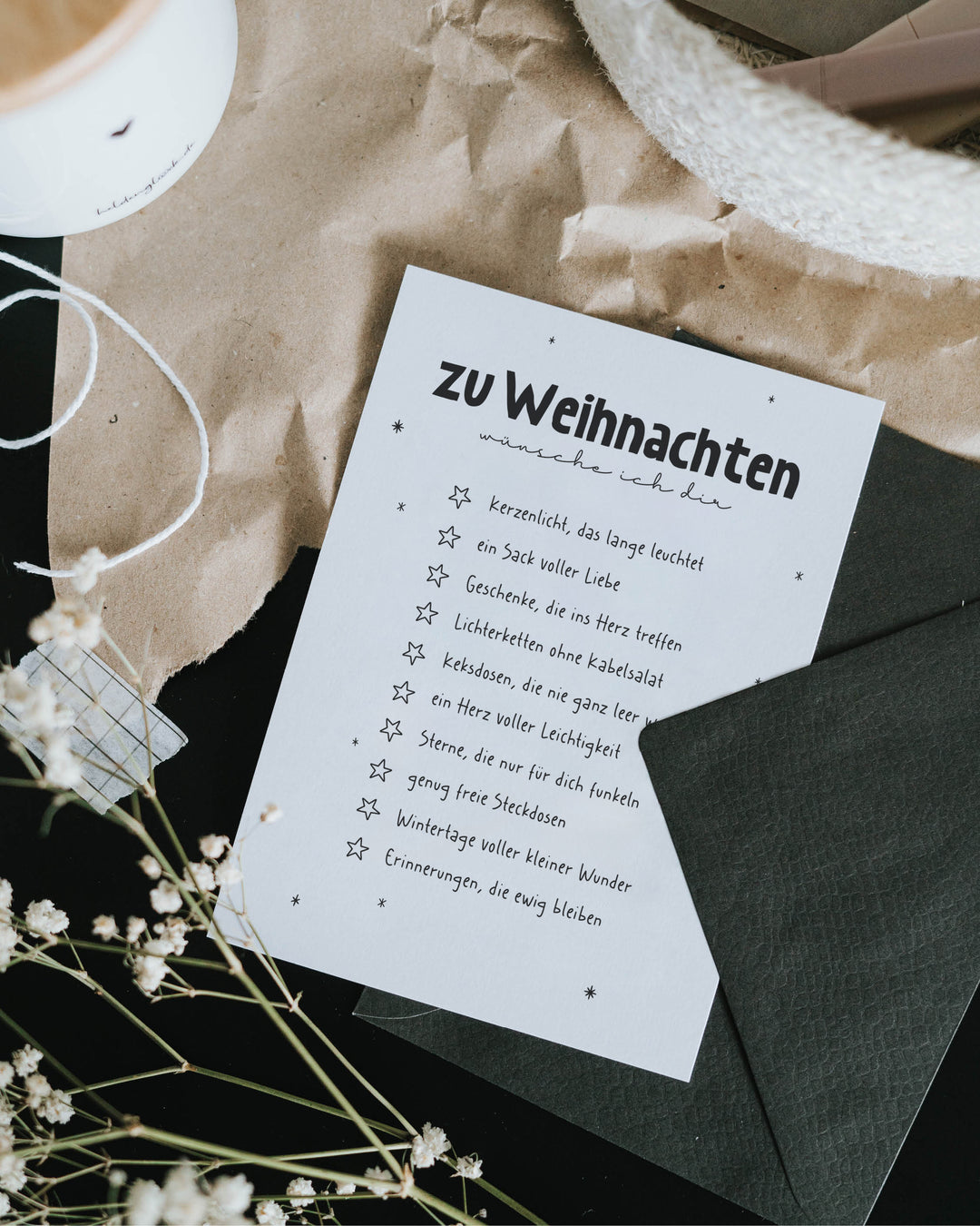 Postkarte · Weihnachtswünsche