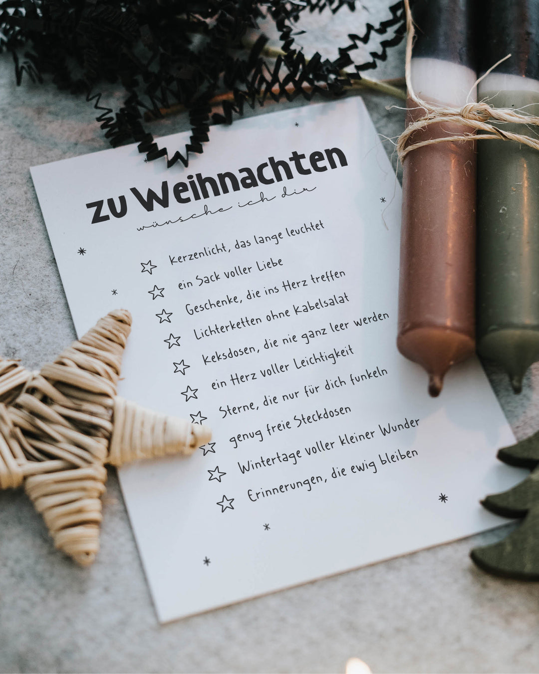 Postkarte · Weihnachtswünsche
