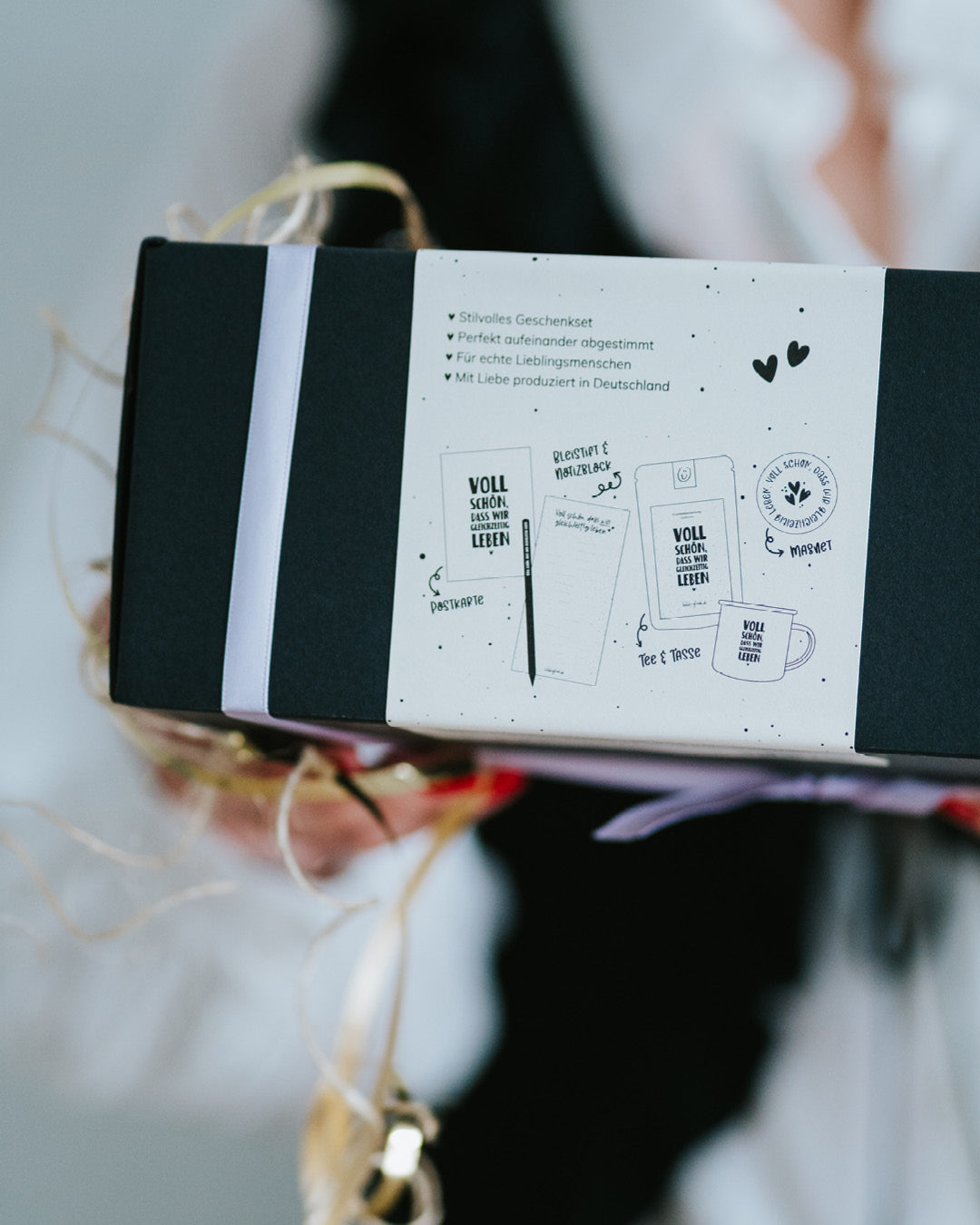 Heldenglück Geschenkbox „Voll schön“ mit liebevoller Botschaft und stilvollem Design